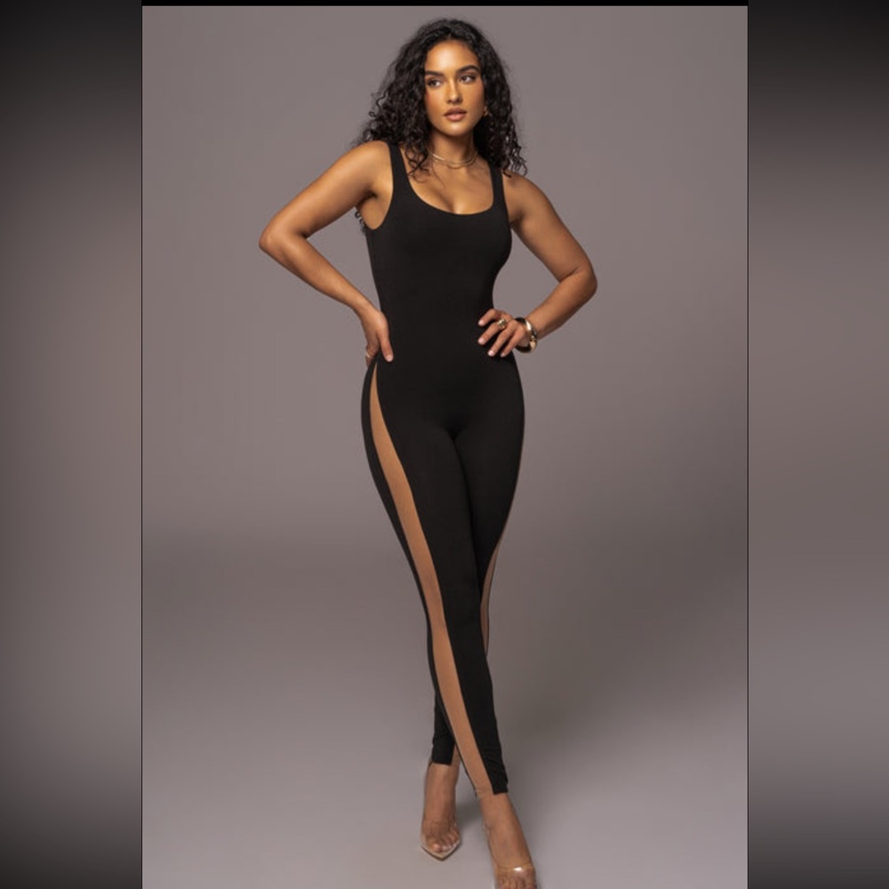 JLUXLABEL Black Fitted Jumpsuit